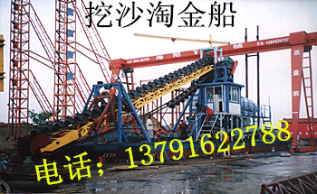 制作中的淘金船